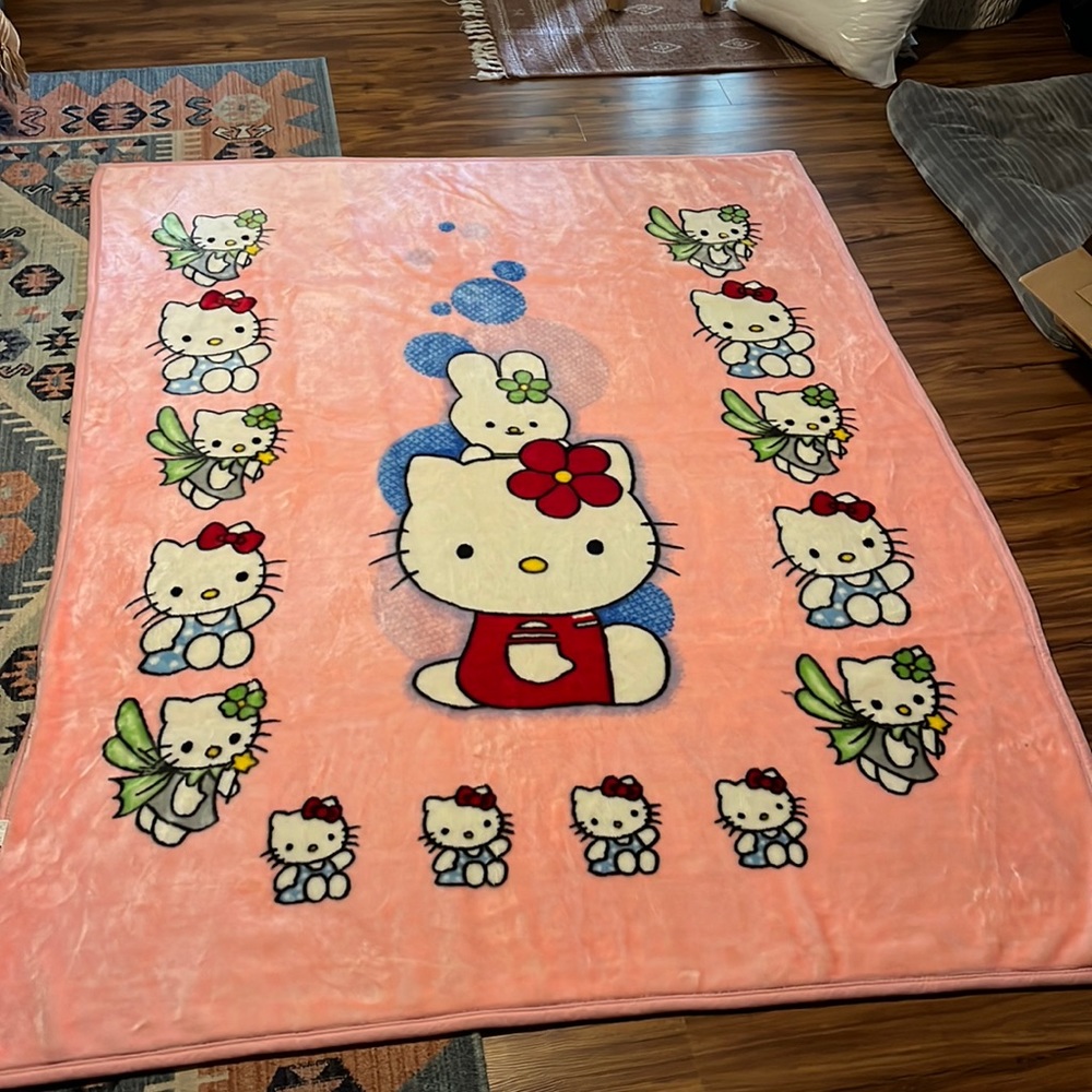 Vintage Hello Kitty Blanket